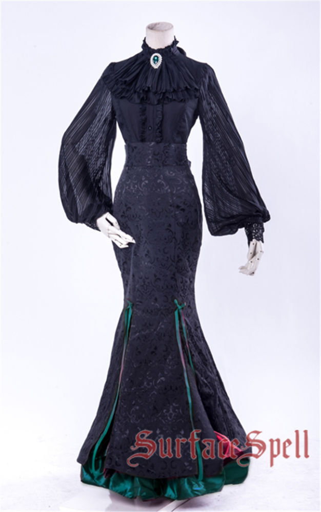 Surface Spell ~Lorelai Gothic Lolita Fishtail Skirt