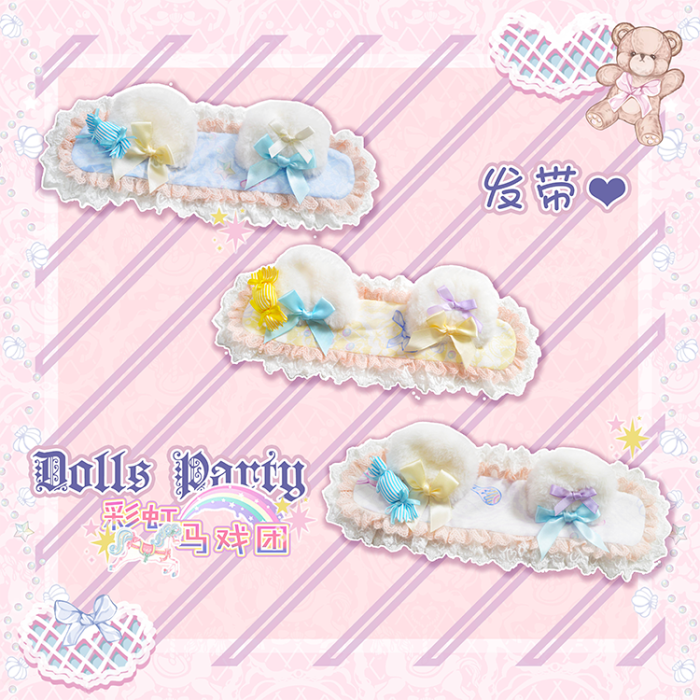 The Rainbow Circus~ Sweet Lolita Accessories - Ready Made