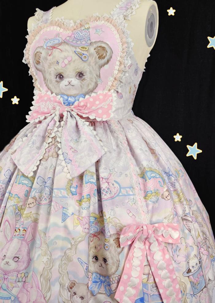 The Rainbow Circus~ Sweet Lolita JSK /Salopette - In Stock