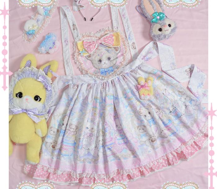 The Rainbow Circus~ Sweet Lolita JSK /Salopette - In Stock