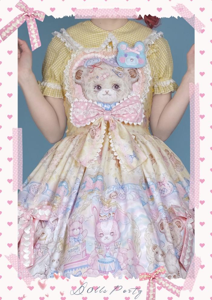 The Rainbow Circus~ Sweet Lolita JSK /Salopette - In Stock