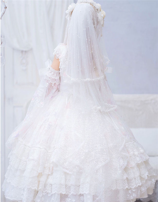 Cat Fairy Heaven's Wedding Dress ~Tea Party Lolita JSK -Ready MADE