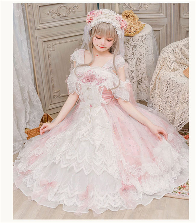 Cat Fairy ~Glass Phantom ~Tea Party Lolita Dress