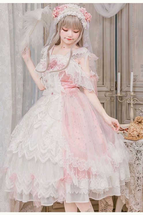 Cat Fairy ~Glass Phantom ~Tea Party Lolita Dress