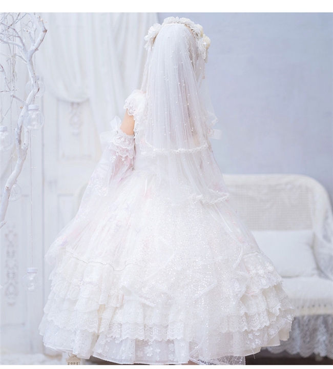 Cat Fairy Heaven's Wedding Dress ~Tea Party Lolita Accessories -Ready MADE