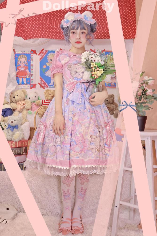 The Rainbow Circus~ Sweet Lolita JSK /Salopette - In Stock