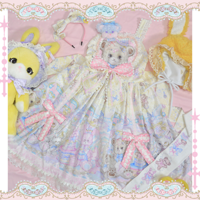 The Rainbow Circus~ Sweet Lolita JSK /Salopette - In Stock