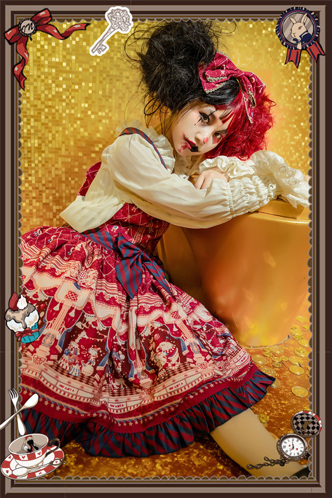 Infanta ~Animal Show Lolita Salopette- Ready Made