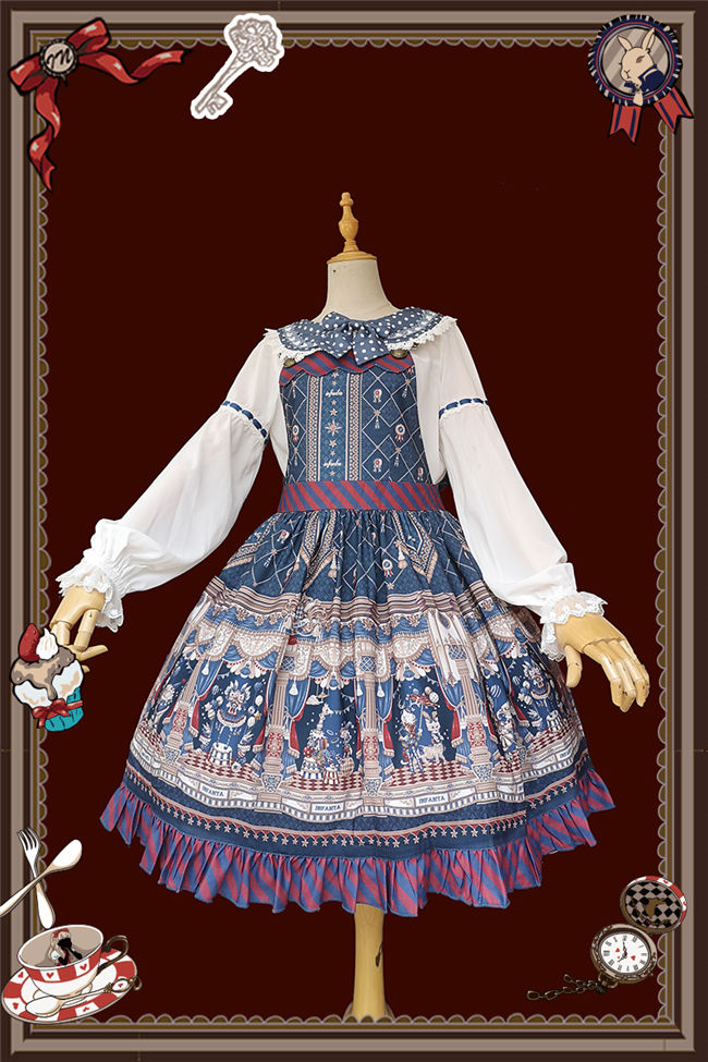 Infanta ~Animal Show Lolita Salopette- Ready Made