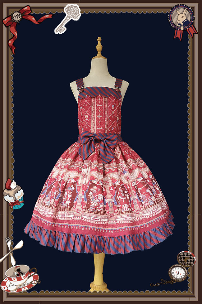 Infanta ~Animal Show Lolita Salopette- Ready Made