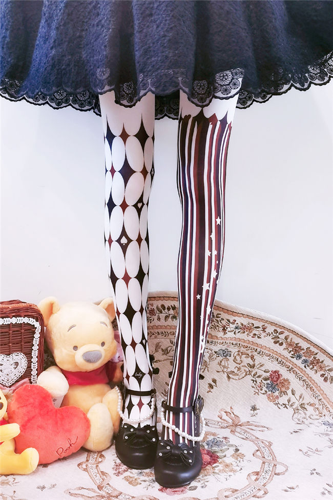 Ruby Rabbit ~Clown Halloween~ Lolita Tights