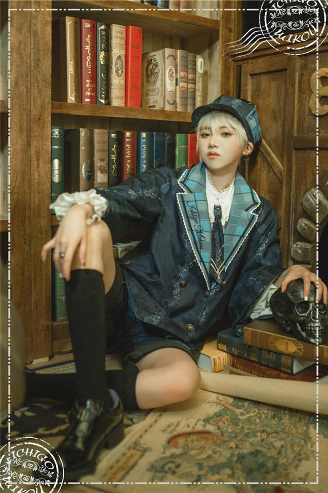 Ichigomikou ~Detective Family~ Coat/Blouse/Pants -In Stock