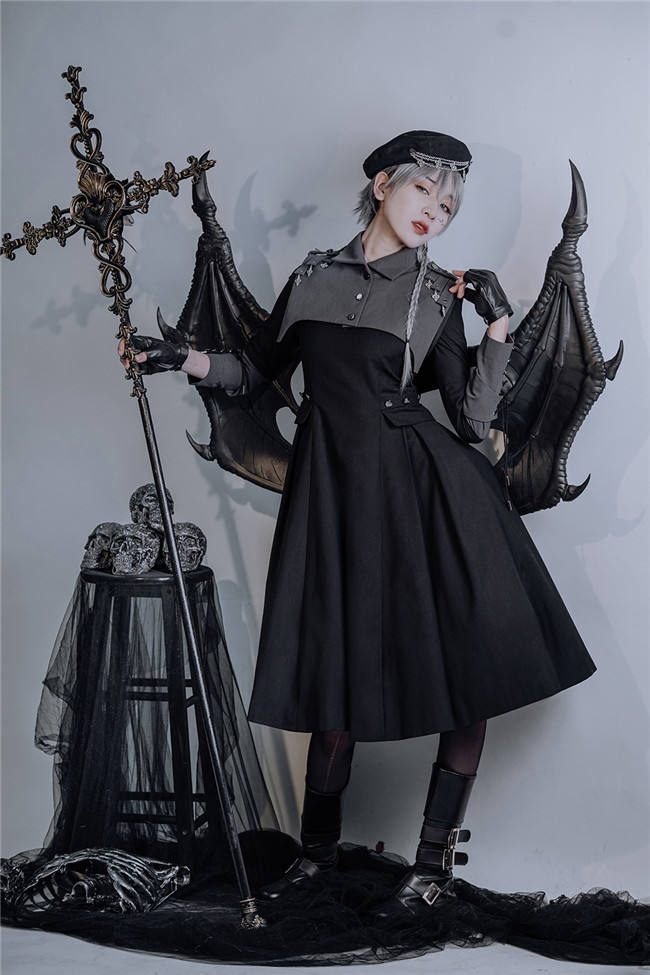 Foxtrot Lolita ~The Principle of Strengths Military Lolita OP -Ready Made
