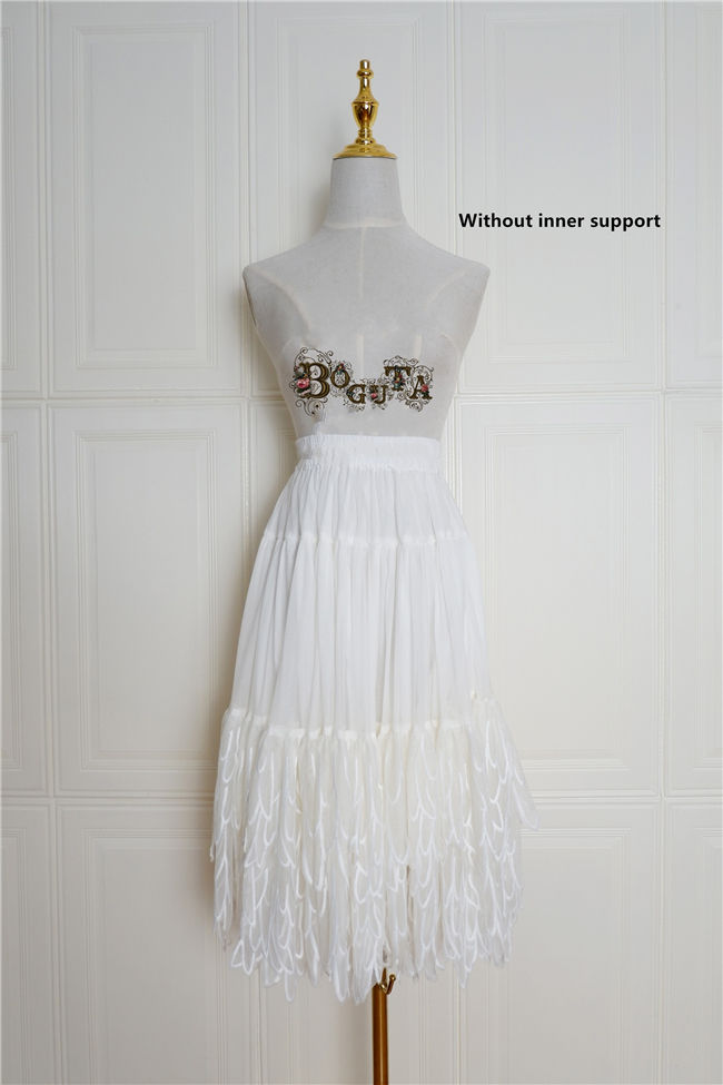 Boguta Lolita~ Fairy Feather Lolita Petticoat/Skirt- In Stock