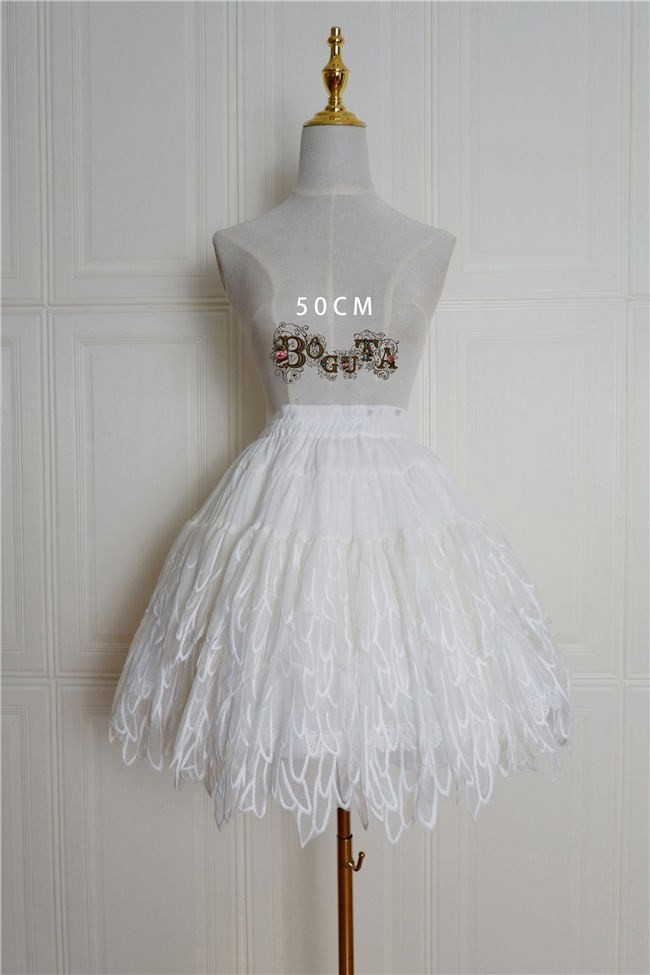 Boguta Lolita~ Fairy Feather Lolita Petticoat/Skirt- In Stock
