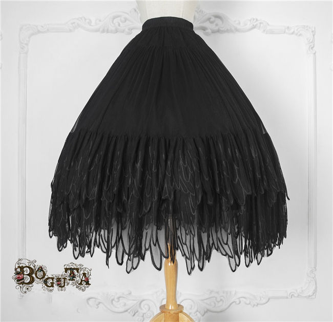Boguta Lolita~ Fairy Feather Lolita Petticoat/Skirt- In Stock