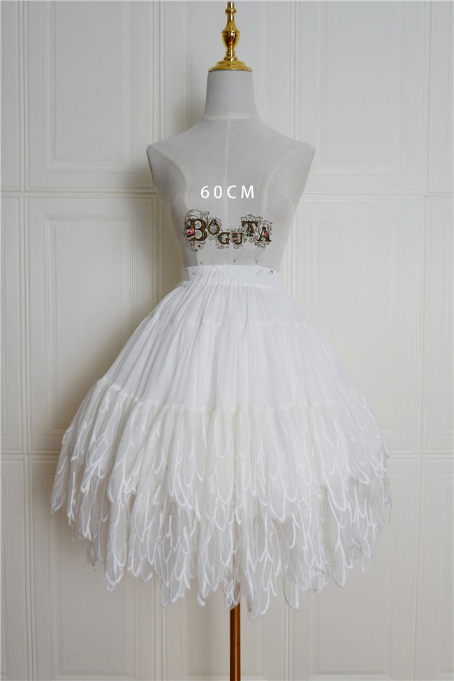 Boguta Lolita~ Fairy Feather Lolita Petticoat/Skirt- In Stock