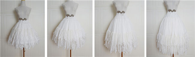 Boguta Lolita~ Fairy Feather Lolita Petticoat/Skirt- In Stock