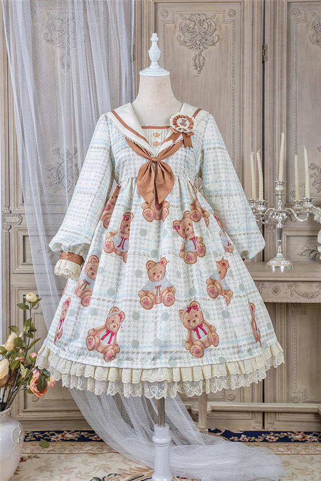 Alice Girl ~Navy Bear Lolita OP