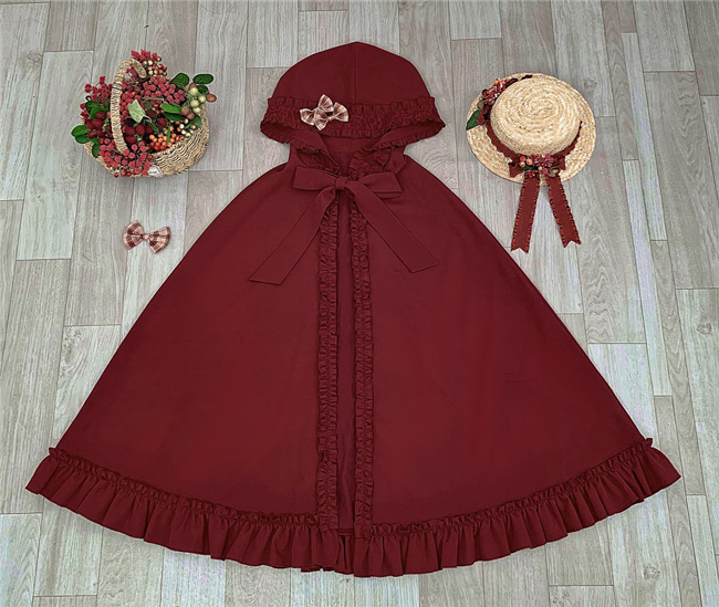 Annie Parcel ~Berry Maiden~Little Red Riding Hood Lolita Cape