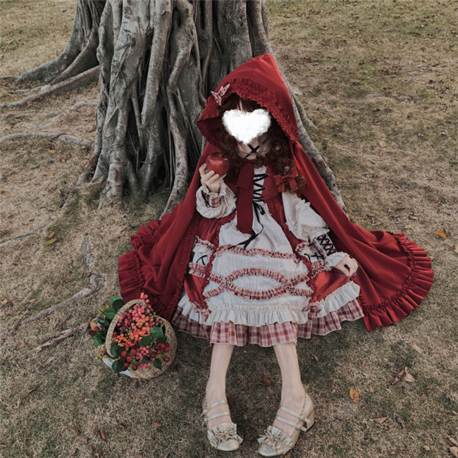 Annie Parcel ~Forest Little Red Riding Hood Lolita OP Size S - In Stock