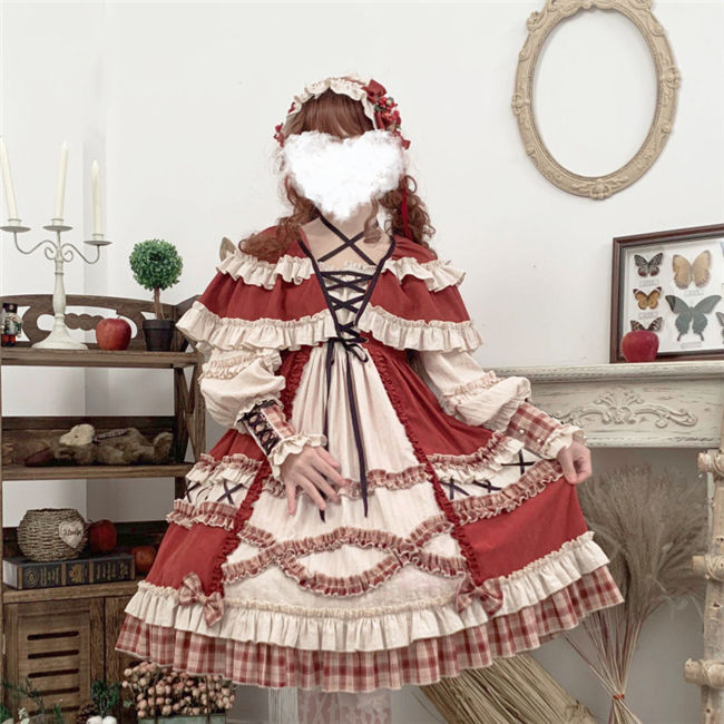 Annie Parcel ~Forest Little Red Riding Hood Lolita OP Size S - In Stock