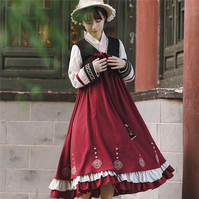 With PUJI ~Magpie Qi Lolita JSK Set-Ready made