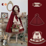 Annie Parcel ~Berry Maiden~Little Red Riding Hood Lolita Cape/Apron/ Accessories