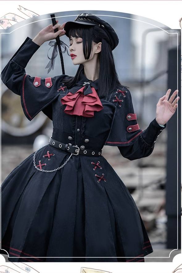 Ying Luo Fu~Execution Officer~ Lolita Top+ Skirt Set