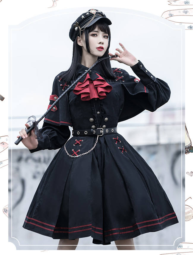 Ying Luo Fu~Execution Officer~ Lolita Top+ Skirt Set