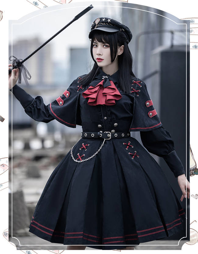 Ying Luo Fu~Execution Officer~ Lolita Top+ Skirt Set