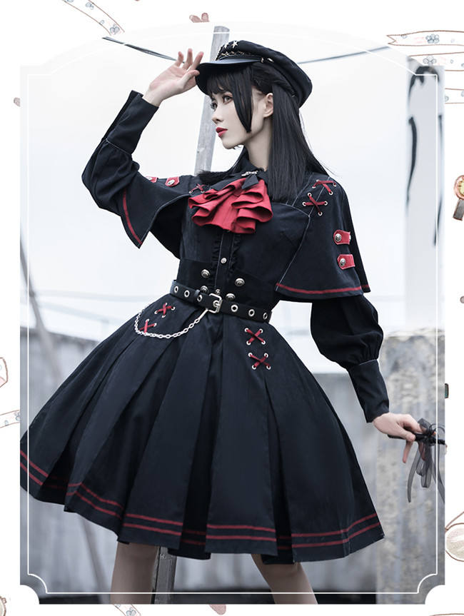 Ying Luo Fu~Execution Officer~ Lolita Top+ Skirt Set