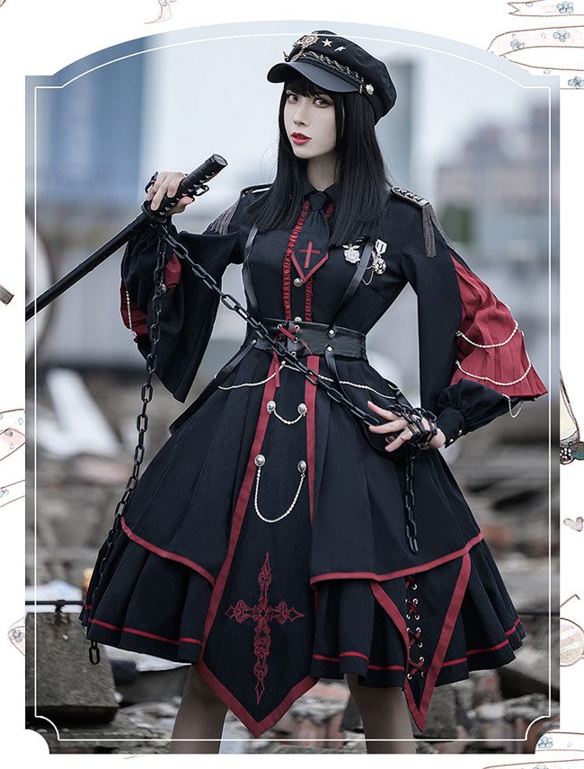 YLF Women's The Last Battle Gothic Lolita Poncho