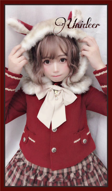 Sweet Winter Down Lolita Short Coat -Ready Made