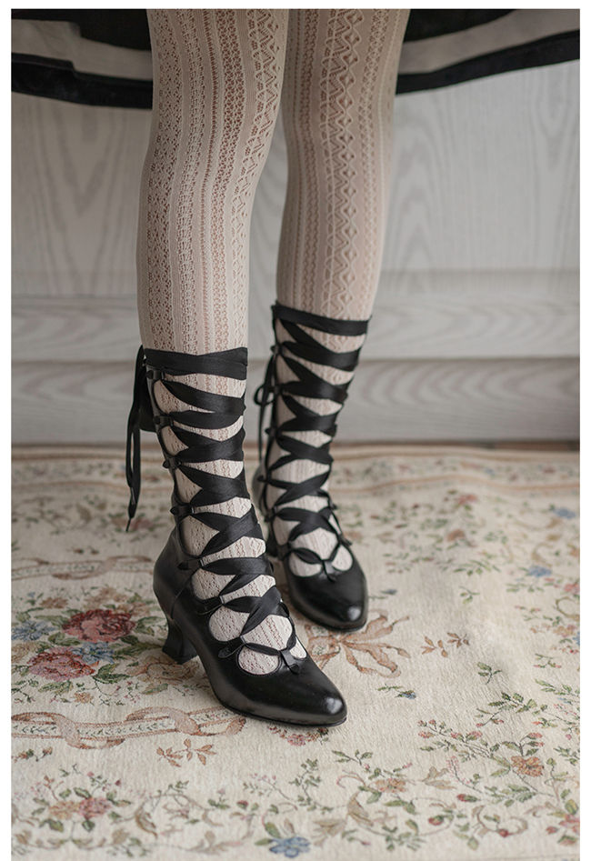 Lolita Retro Straps Boots-Pre-order