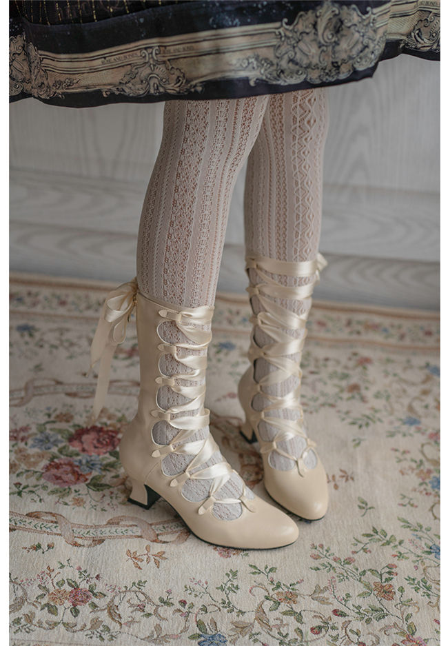 Lolita Retro Straps Boots-Pre-order