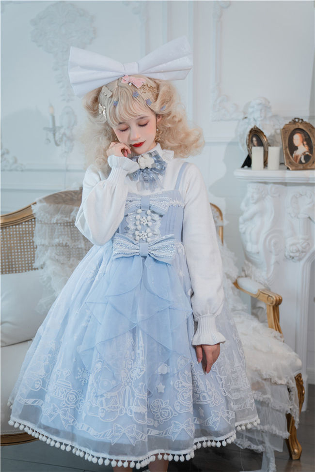 To Alice~ Doll Paradise~Bear Flocking Lolita JSK/JSK Set