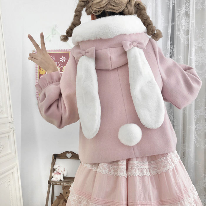 Alice girl Soft Candy Rabbit Sweet Lolita Short Coat