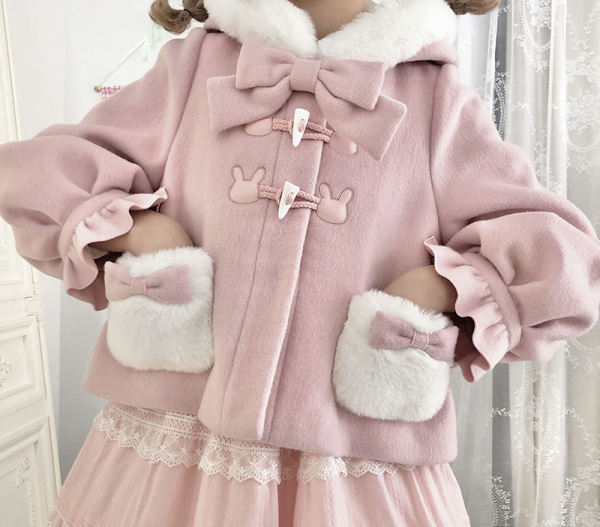 Alice girl Soft Candy Rabbit Sweet Lolita Short Coat