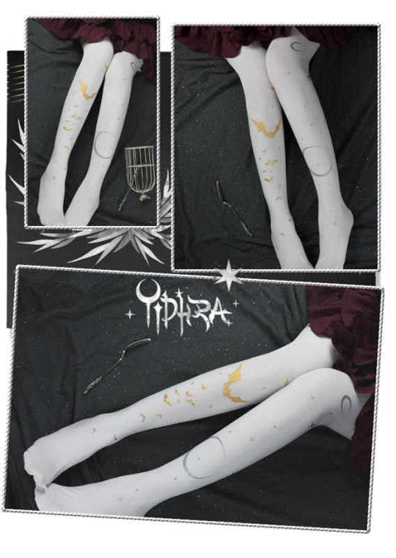 Yidhra Lolita ~Little Bat Night Gothic Lolita Autumn and Winter Tights-Pre-order
