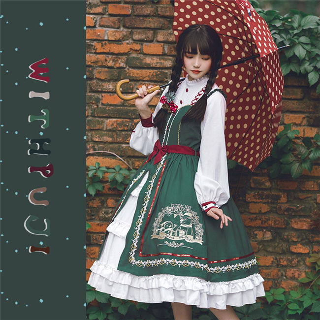 With PUJI ~Wish Bell Lolita Winter OP/ Cape