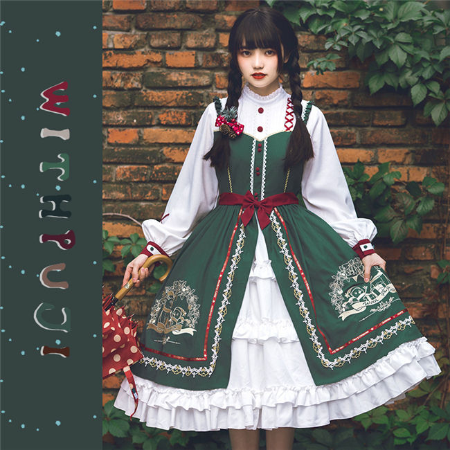 With PUJI ~Wish Bell Lolita Winter OP/ Cape