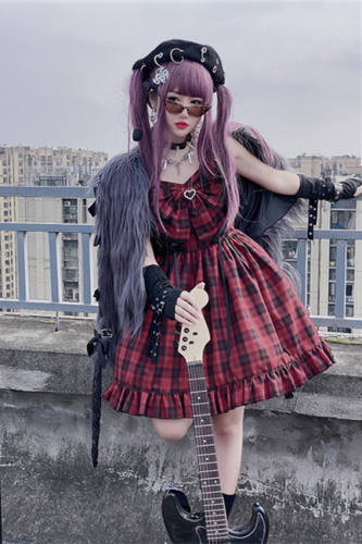 Punk Style Autumn and Winter Cool Lolita Dress  Lolita fashion, Lolita  dress, Gothic lolita style