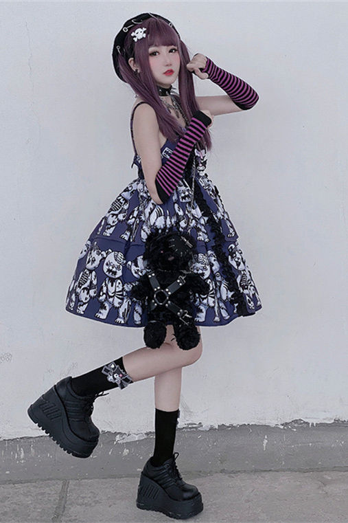 Diamond Honey ~Zombie Dying Bear~ Lolita Autumn and Winter Inner JSK