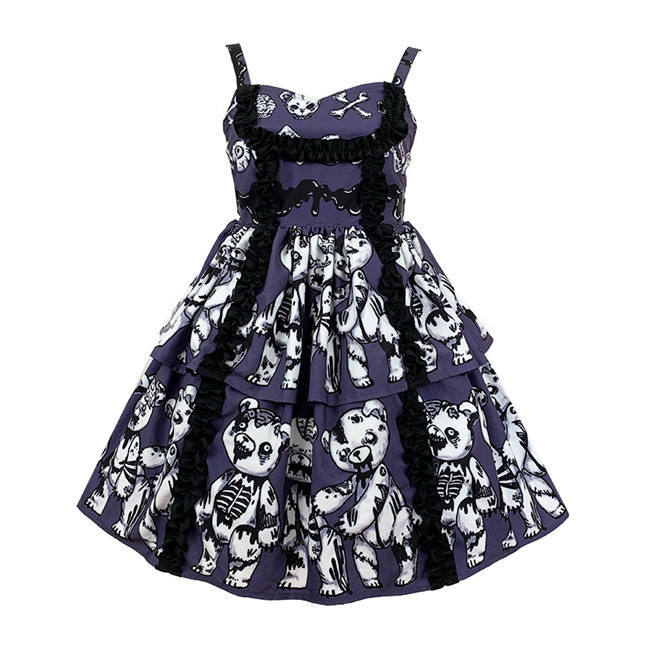 Diamond Honey ~Zombie Dying Bear~ Lolita Autumn and Winter Inner JSK