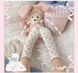 Sheep Puff~ Peach Heart Lace Sweet All-match Japanese Lolita Cotton Socks