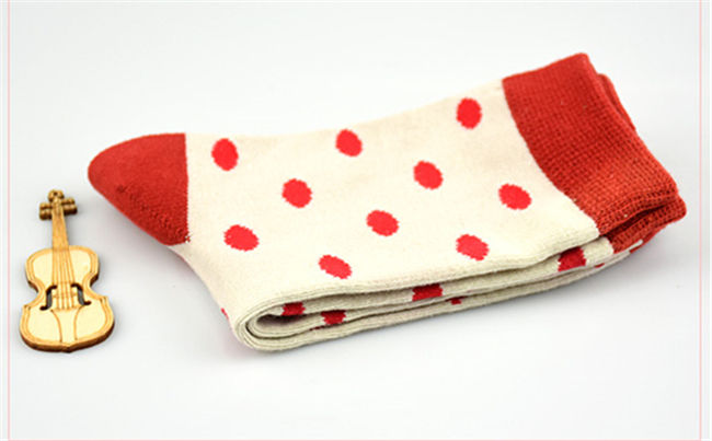 Sheep Puff~ Polka Dot Cute All-match Japanese Lolita Cotton Socks
