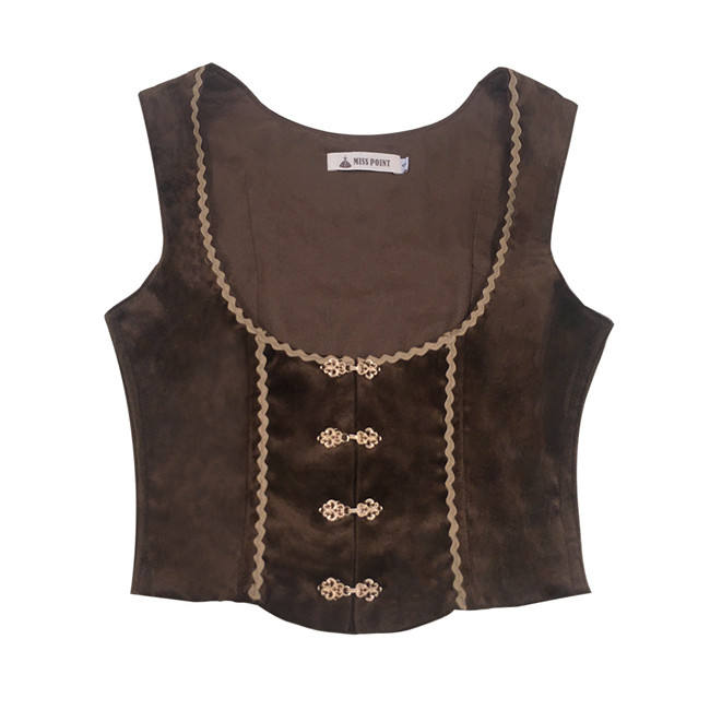 Miss Point ~The Song of Harvest Velvet Fishbone Lolita Vest -Pre-order