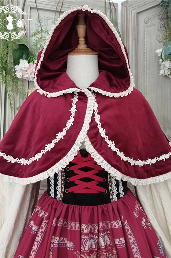 Miss Point ~The Song of Harvest Velvet Lolita Cape 36cm