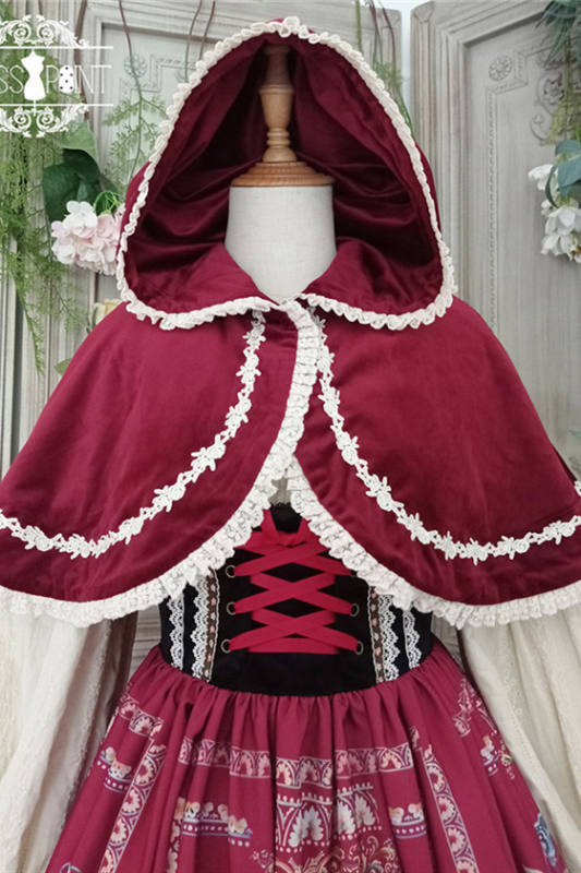 Miss Point ~The Song of Harvest Velvet Lolita Cape 36cm